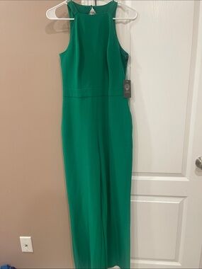 Vince Camuto Vibrant Green Sleeveless Jumpsuit